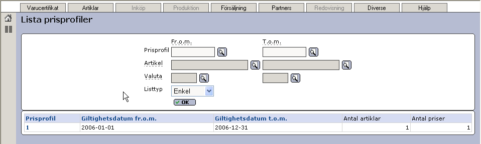 Senast uppdaterat: 09-02-03 Exder EDI grossist sida 16 av 63 I exemplet ovan talar vi om att artikel 826 har 5 % rabatt när en partner är kopplad till prisprofil 1.