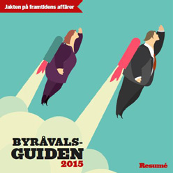 BYRÅVALSGUIDEN 2016 BYRÅVALSGUIDEN 2015 2014 2013 2012 2011 2010 2009 2008 2007 PRISER 2016 TEKNISK INFORMATION TEXTSIDESANNONSER UPPSLAG 420 x 210 + 5 mm runtom 37 500:- HELSIDA 210 x 210 + 5 mm