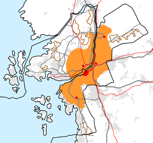 A n v ä n d n i n g a v m a r k - o c h v a t t e n o m r å d e n stärka underlaget för service och kollektivtrafik.