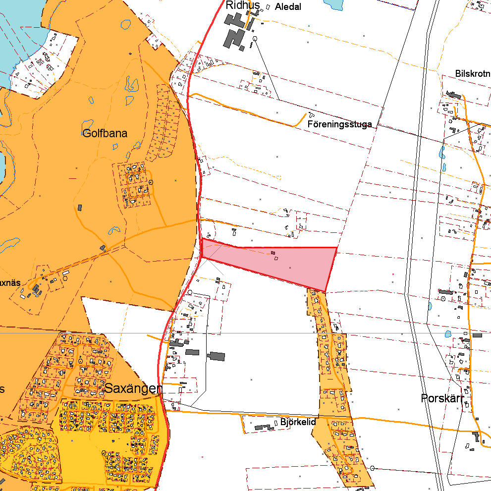 Detaljplaner F193 F37 F197 Befintliga detaljplaner planområdet är markerad med röd fyllning. Planområdet är inte tidigare planlagt.