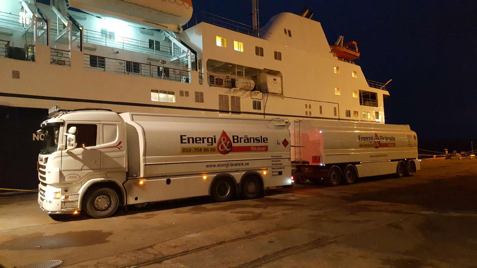 En av bolagets tankbilar