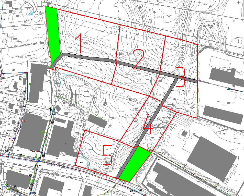 Samråd\v2 150316.doc Figur 6 Ytfördelning vid förslag till dagvattenhantering. Areor och maxflöden för avrinning inom detaljplaneområdet efter exploatering redovisas i tabell 4.