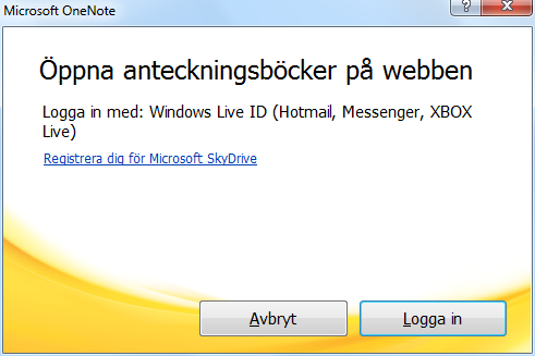 Introduktion - Öppna programmet första gången på datorn Introduktion OneNote fungerar som en mycket kompetent digital anteckningsbok.