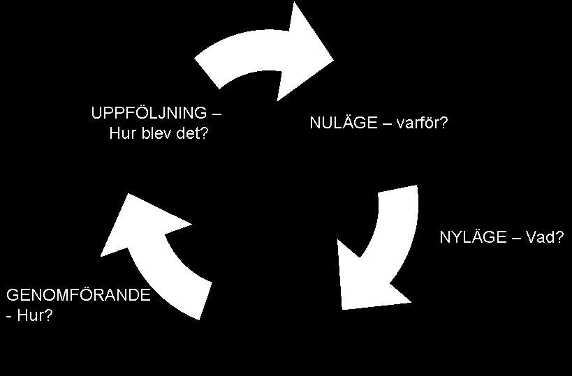 BILAGA 1, LÄMNADE BEDÖMNINGAR CSN:s processutvecklingsmodell När myndigheten har identifierat ett behov av en åtgärd används CSN:s processutvecklingsmodell för att närmare utreda vad som behöver