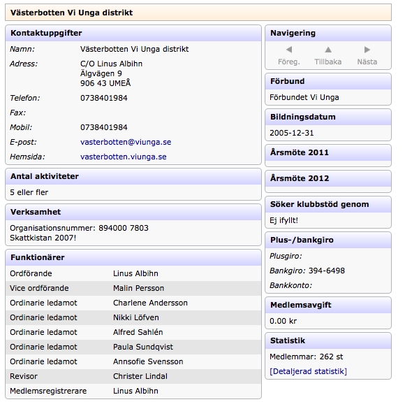 Guide för medlemsrapportering så här gör ni! 1. Gå in på medlem.viunga.se och logga in med dina inloggningsuppgifter. Klicka på Mitt distrikt. Kontroller att ni fyllt i allt som guiden tar upp.