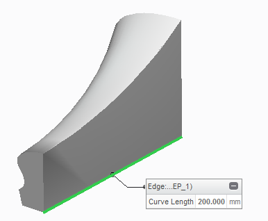 Längden för den vertikala räta linjen ska vara 120 mm, se figur nedan. Övriga mått väljs fritt med kravet att färdig modell ska efterlikna modellen i den renderade bilden ovan.