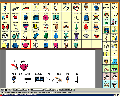 Widgit symbolskrift 2000, version 2.0 Kort beskrivning Widgit symbolskrift 2000 är ett program för att skriva med symboler och på annat sätt få symbolstöd i läs- och skrivprocessen.