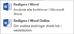 13 Offi ce Online HANTERA FILER Öppna filer Har du skapat eller sparat filer på OneDrive kan du öppna dem direkt i webbläsaren. Visa fillistan och klicka på den fil som du vill öppna.