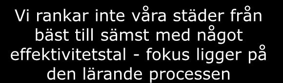 Vilka nyckeltal jämför vi?