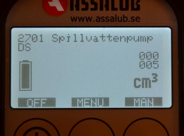 Smörjpunkterna ska också tillhöra en särskild grupp, t ex Maskinstopp. I schemat trycker man på Skapa smörjningar och väljer grupp och tidpunkt när smörjningen ska ske.