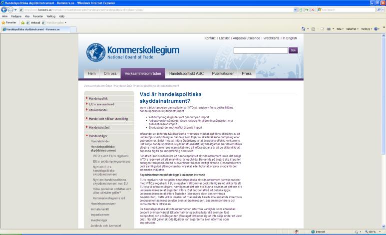 Länkar till publikationerna: Global Value Chains in EU Anti-Dumping Practice http://www.kommers.