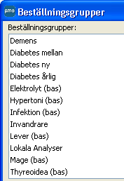 Lab Labbeställning Öppna patientens journal, dubbelklicka på Labbeställning i vänstermenyn och välj Ny. Under Laboratorium: kan du välja t.ex. Lokalt lab, Klin kem eller Mikrobiologi.