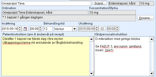 Förslag till utsättning och ned/uttrappning av