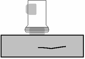 Pulseko-metoden start puls botten eko sprick eko spricka 0 2 4 6 8 10 plåt Vid pulseko-metoden sänds i ena ögonblicket ut mekaniska ljudvågor och i det andra tas reflekterade ljudvågor emot