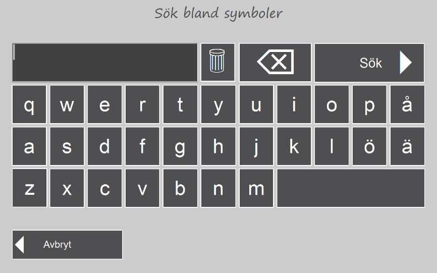 Här kan man lägga till/ändra bild och lägga till och ändra text. Tryck på OK när fältet är ändrat eller Avbryt för att ångra de ändringar som gjorts. 3.5.1.