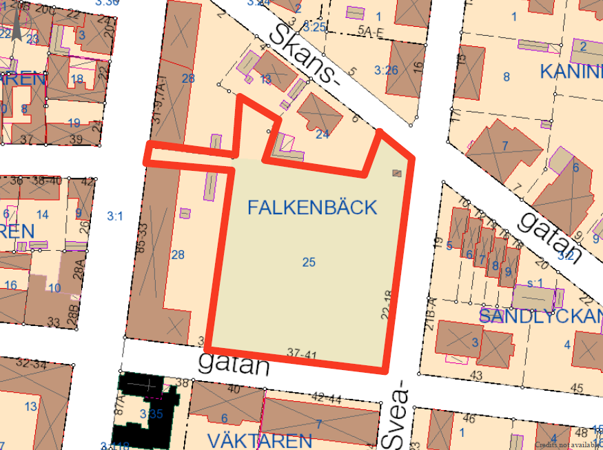n:\103\32\1033227\0-mapp\09 beskr-utredn-pm-kalkyl\falkenbäck pm.docx 5 (14) 1 Orientering Inom fastigheten Falkenbäck 25 i centrala Varberg planeras nya bostäder.