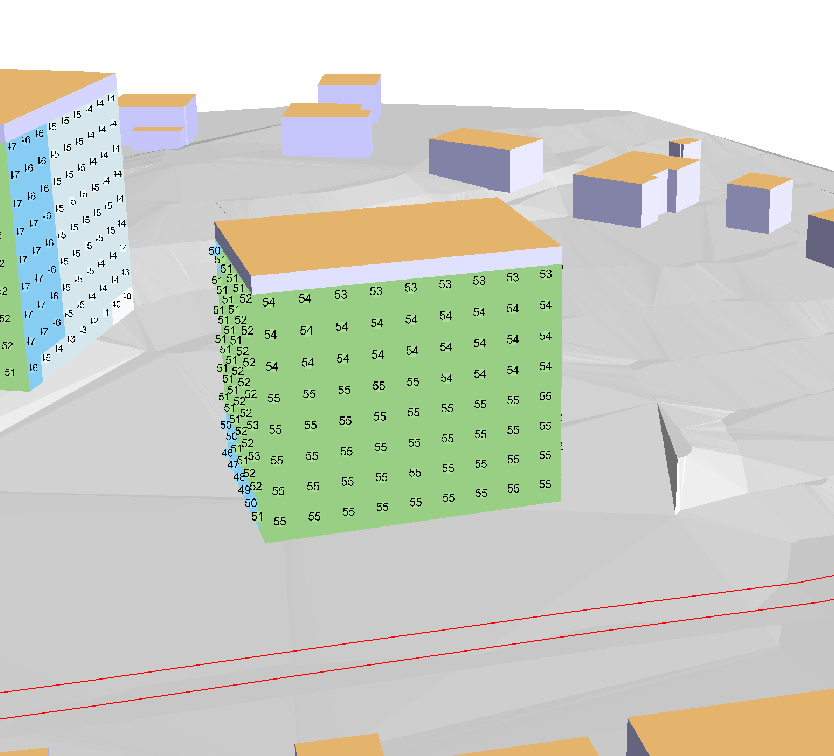 repo001.docx 2012-03-29 Figur 2. Västra byggnadens fasad mot Peter Ryttings Väg med 6 m extra mellan väg och fasad.