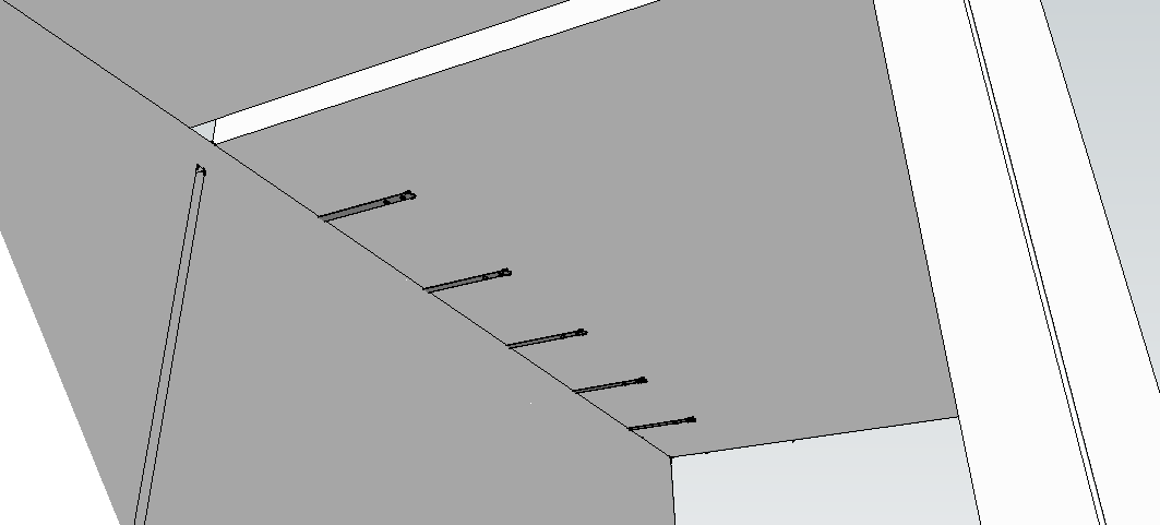 dimensionerande krafter från långsida till långsida.