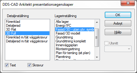 16 Fönster och dörr Kapitel 3 DDS-CAD Arkitekt 10 Titta på 3D modellen Klicka på knappen för 3D-modell i huvudknappraden