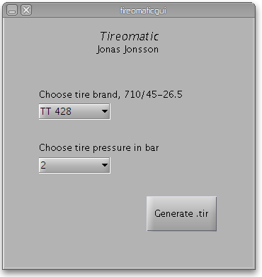 4 Utveckling av modell 4.1 PARAMETERINSTÄLLNING För att kunna genomföra varierade simuleringar så enkelt som möjligt har ett MATLAB program skrivits.