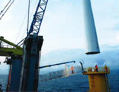 Kontrakt 3: Installation turbin Fartyg & relaterat Logistik Fixturer för installation Bogserbåt