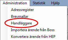 108 (123) 25.1.1 Hur lägger jag upp mig som handläggare i Boss För att få tillgång till Boss krävs en användarlicens. Information finns i Portalen under Bosssidorna.