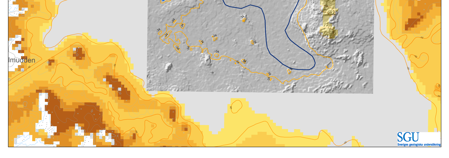 7(8) Figur 3. 3 Karta visandes den grövsta kornstorlek, enligt EUNIS korngruppskala, som har förutsättning för erosion (mobilitet) inom olika områden.