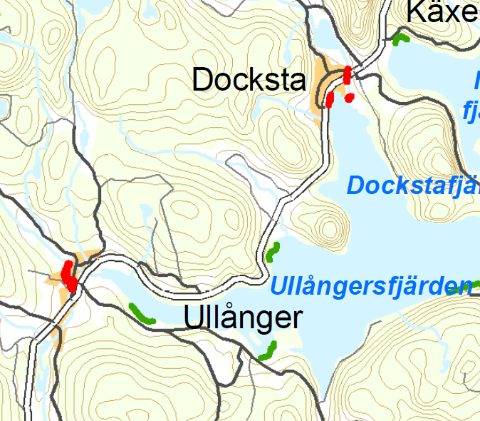 Figur 3. Riskområden i Klimats och sårbarhetsutredning.
