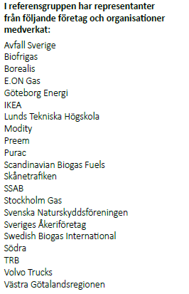 Förslag till nationell Biogasstrategi