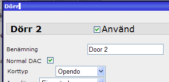 VOXIO Reader (9101R4850) or (9101D3 with 9101D3A) +12V A B 0V 1 I programmet väljs Opendo som lästeknik.