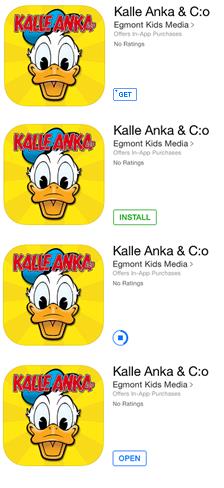 Att ladda ner en app från App Store Innan du laddar ner en app är det viktigt att du kontrollerar om appen är gratis eller om du måste betala för appen.