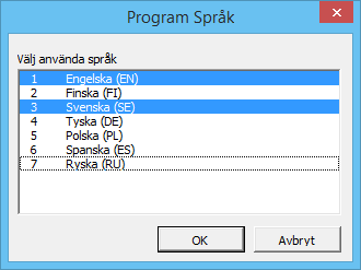 3.2.6 Editera radtexter I den här dialogen kan man ändra radtexter för varje tillgängligt språk i programmet. Funktionen är endast tillgänglig i Pro-och Enterprise-versionen.