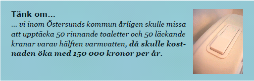 Tänk om vi inom Östersunds kommun årligen skulle missa att upptäcka 50 rinnande