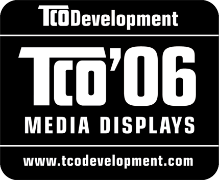 TCO Information Congratulations! The product you have just purchased carries the TCO 06 Media Displays label.