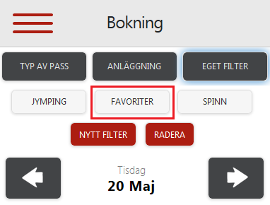 Filtrering - Eget Filter - Nytt För att skapa ett eget filter, klickar man på Nytt filter och fyller i det namn man vill ha.