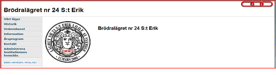 inte varit möjligt tidigare) Olika sidor kommer att användas för olika typer av info, det kommer bl a att finnas en allmän sida, en sida med lösenordsskydd för alla medlemmar i lägret där vi kan