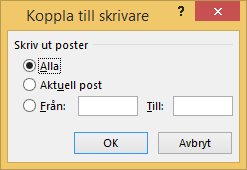 144 9 Kopplad utskrift 21 Klicka på Skriv ut. 22 Markera Alla och klicka på OK.