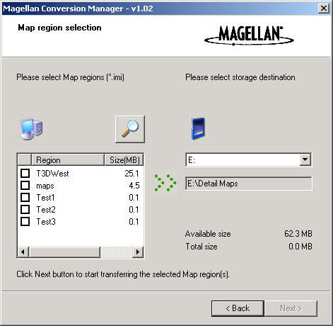 26 Använda MapSend med explorist som skapar.img-filer kan du gå till Magellans webbplast och ladda ned programfixen v.1.30 eller högre som behövs för att skapa.mgi-filer.