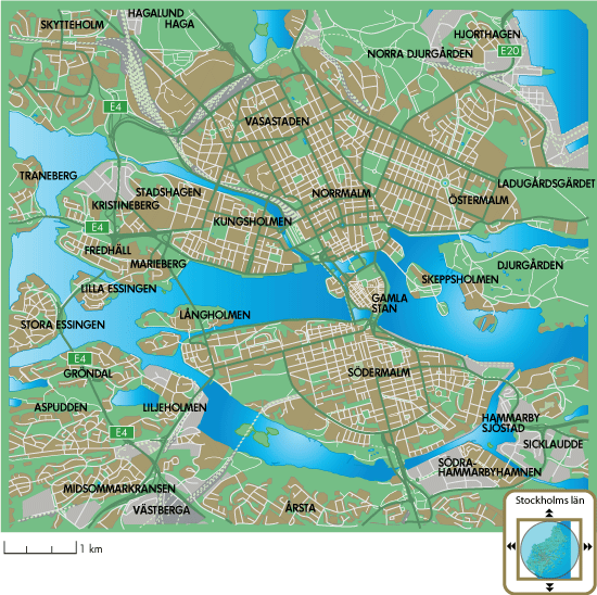 Stadsdel man helst vill bo i om man skulle bo i stan?