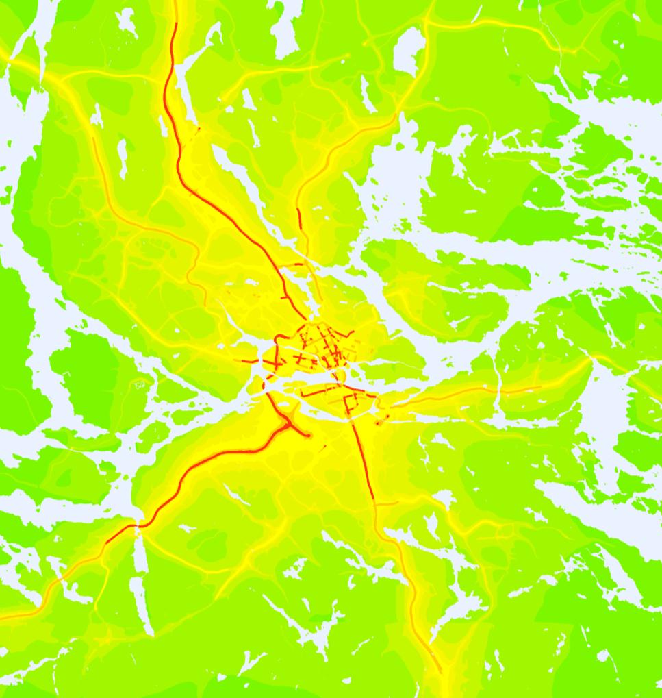 Överskridanden av PM10 och NO 2 Kvävedioxid, NO 2 NO2 dygnsmedelvärde µg/m3 9-12 12-15 15-18 18-24 24-30 30-36 36-48 48-60 > 60 Partiklar, PM10 PM10 dygnsmedelvärde µg/m3 12-14 14-16 16-18 18-20