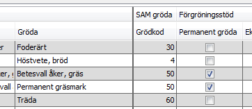 Om du gjort din SAM ansökan på SAM Internet kan du där se vad du angett på för grödor de olika åren på dina skifte. Välj Rapporter, SAM-arkivet och vilket år du vill visa.