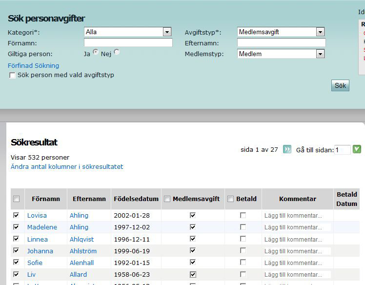 Klicka på OK och gruppen tas bort. Skapa en grupp med personer från olika organisationer Skapa en ny grupp enligt instruktionerna ovan, eller öppna en redan befintlig grupp.