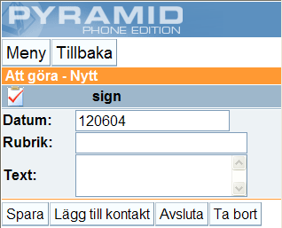 4.1.1. Kommandon för fler funktioner TA BORT FLERA Klicka på detta kommando för att ta bort flera Att göra aktiviteter samtidigt. 4.1.2.