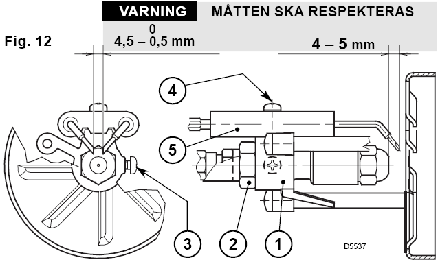 B Fig. 11 Lossa på skruvarna (2), skruva av muttern (3), dra ut kablarna (4) och fotomotståndet (6) från apparaten och dra ut munstyckshållarens enhet (1).