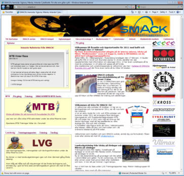 Hemsida och Forum Vår hemsida www.smack.se fortsätter att vara populär och vi har många besökare.