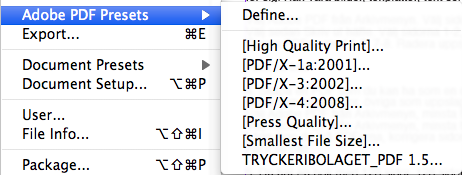 Utskjutningsövning Du har ett Indesign-dokument med åtta sidor. Nu ska du göra om dokumentet för olika ändamål/slutprodukter.