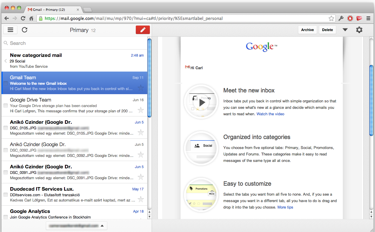 Gmail Offline är en app för Google Chrome som kan beskrivas som en inbyggd e-postklient för Gmail och Chrome.