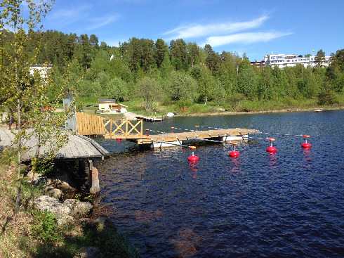 I det projektet har stigen runt sjön förbättras samt att en handikappbrygga lagts ut i sjön och grillkåta satts upp.