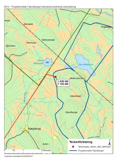 Elanslutningslösning 1-2 Vindkraftpark ~100MW 1-2 Vindkraftpark ~45MW Blakliden ~165MW-180MW 130kV 3 400kV Fäbodberget ~130MW Vindkraftpark ~70 MW Vindkraftpark ~70MW 4 Vindkraftpark ~130MW