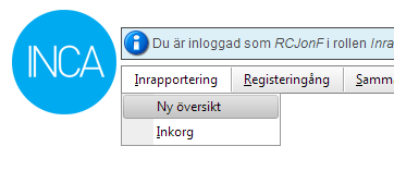 För att återuppta en pausad registrering knappar du in patientens personnummer som vanligt och du hittar den pausade registreringen till vänster under Ärenden för åtgärd.